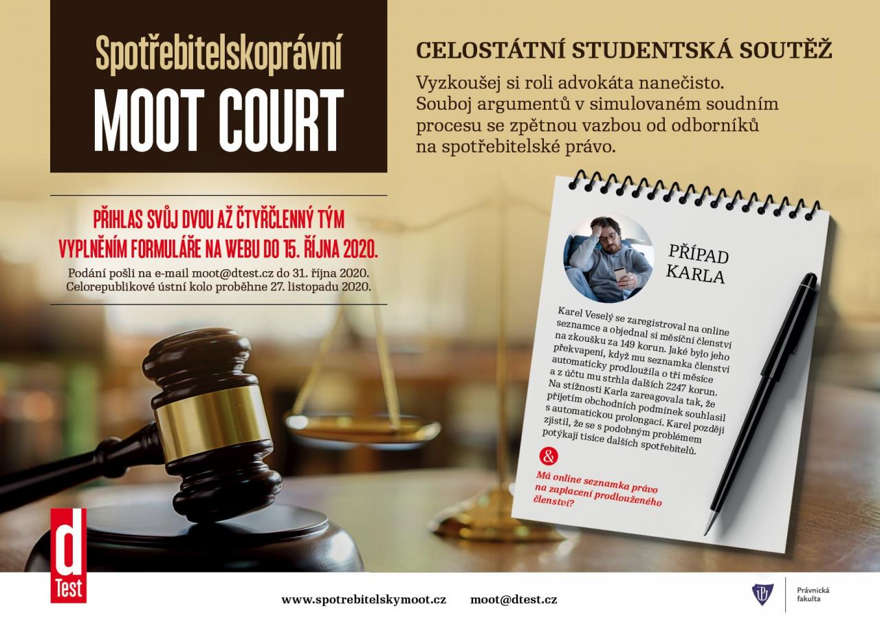 Druhý ročník studentské soutěže Spotřebitelskoprávní moot court